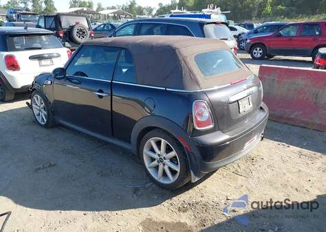 2013 Mini Convertible Cooper z USA, uszkodzony, nr VIN WMWZN3C57DT568846